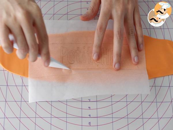 Tarta de fondant Petitchef paso a paso - Preparación paso 18