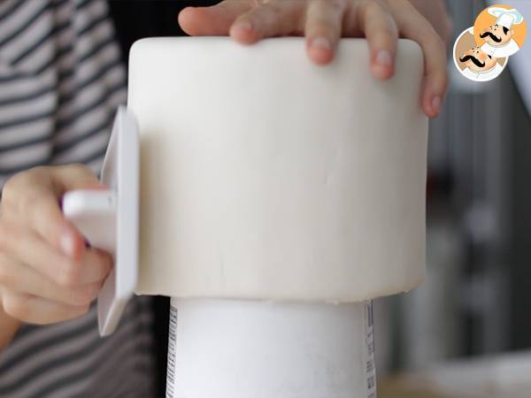 Tarta de fondant Petitchef paso a paso - Preparación paso 28