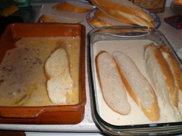 Torrijas al horno - Preparación paso 1
