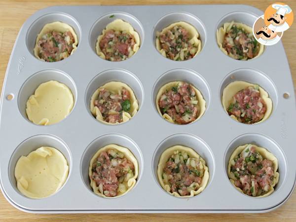 Mini pasteles de carne para Pascua - Preparación paso 4