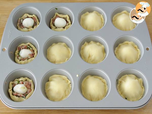 Mini pasteles de carne para Pascua - Preparación paso 7
