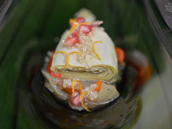 Ensalada de conservas de alcachofas y vegetales asados - Preparación paso 3