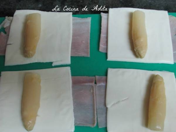 Flamenquines de espárragos - Preparación paso 3