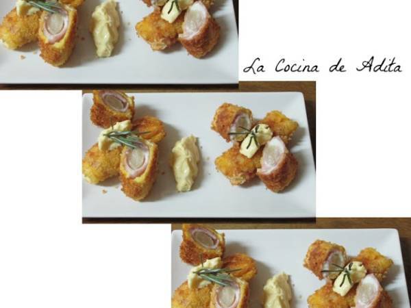 Flamenquines de espárragos - Preparación paso 5