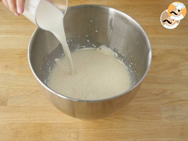 Flan de queso mascarpone - Preparación paso 1