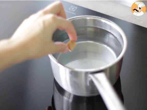 Risotto de cheddar y chorizo - Preparación paso 1