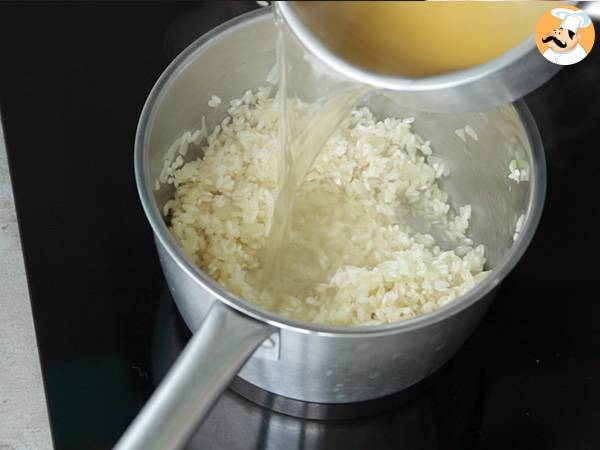 Risotto de cheddar y chorizo - Preparación paso 4