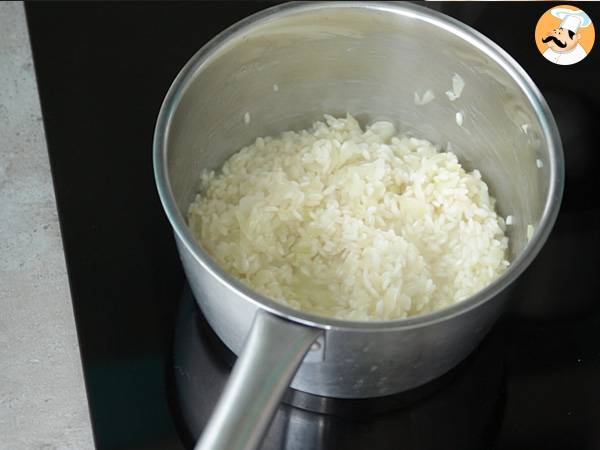 Risotto de cheddar y chorizo - Preparación paso 5