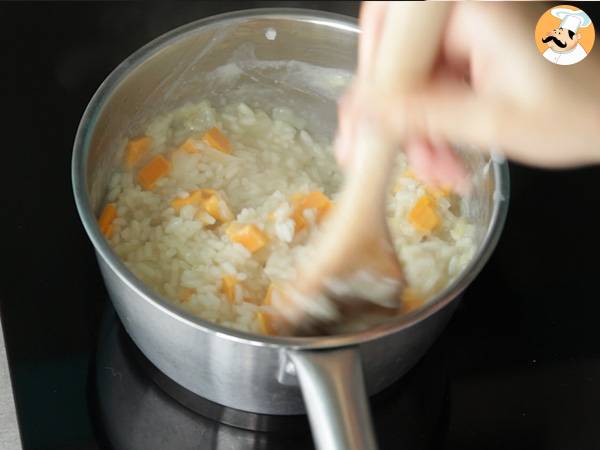 Risotto de cheddar y chorizo - Preparación paso 7