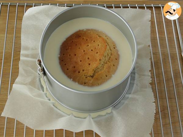 Tarta tres leches super jugosa - Preparación paso 9