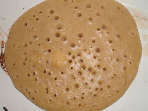 Tortitas de avena y plátano con estevia - Preparación paso 3