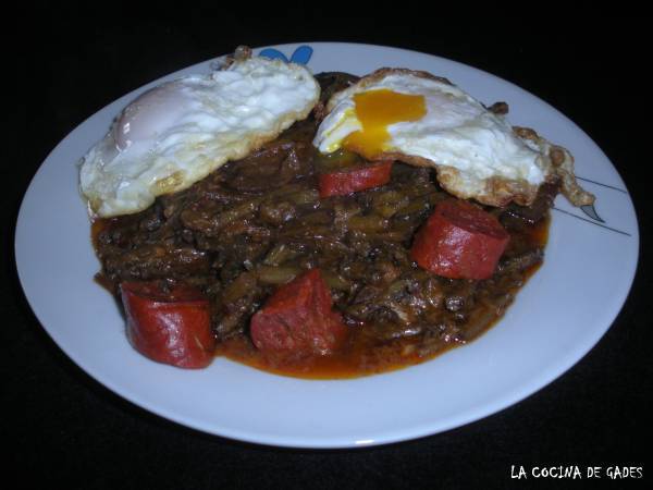 Tagarninas esparragadas - Preparación paso 6