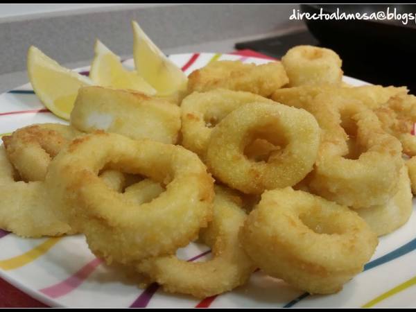Calamares a la romana (típico bocata de calamares) - Preparación paso 4