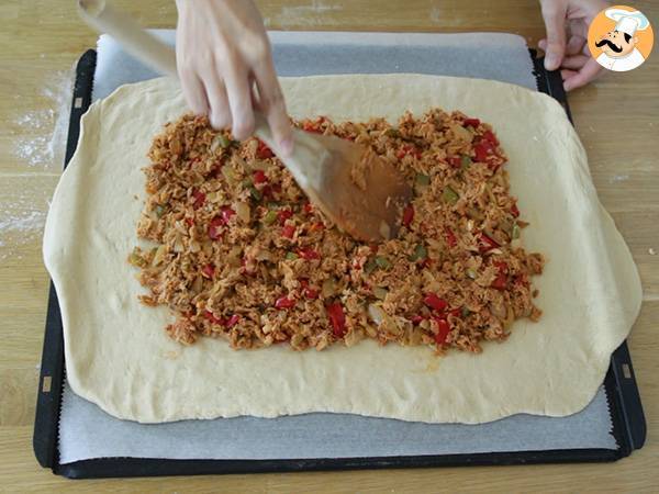 Empanada de atún con masa casera - Preparación paso 9