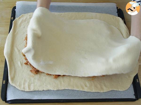 Empanada de atún con masa casera - Preparación paso 10