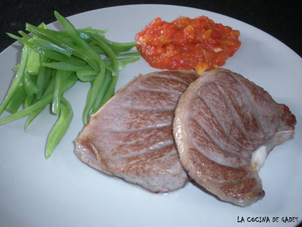 Ventresca de atún rojo a la plancha - Preparación paso 5