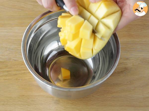 Mousse de mango cremoso - Preparación paso 3