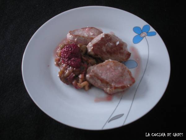 Solomillo ibérico con berenjenas y fresas - Preparación paso 5