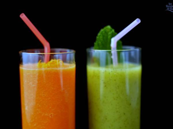 Smoothies de frutas con manzana y zanahoria - Preparación paso 1