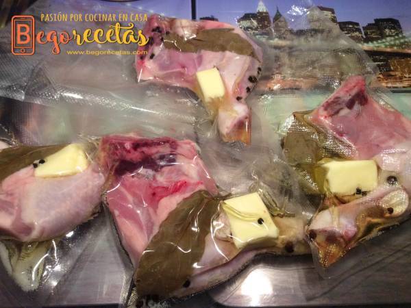 Confit de pollo - Sous Vide - Preparación paso 2