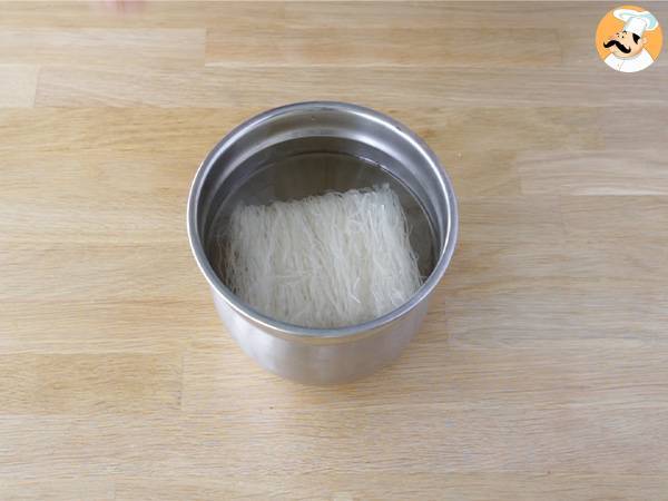 Rollitos de primavera naturales (gambas y zanahoria) - Preparación paso 1