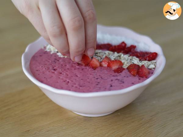 Smoothie Bowl de Frutos rojos - Preparación paso 3