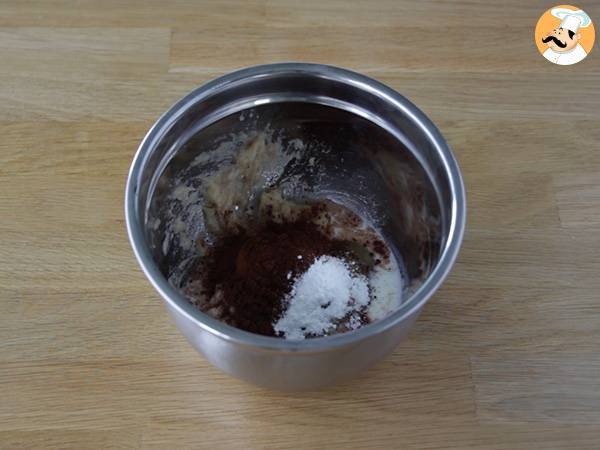 Bowl Cake de plátano y cacao - Preparación paso 2