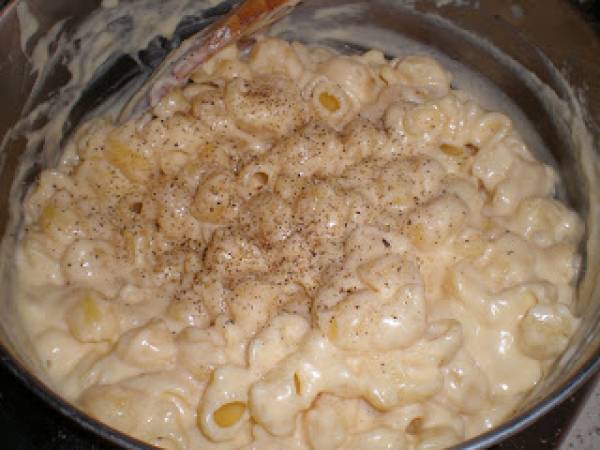 Macarrones con queso bajos en calorías - Preparación paso 3