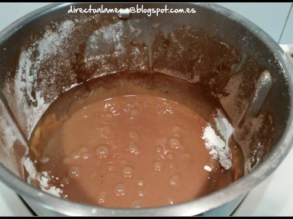 Bizcocho de nesquik o cola cao - Preparación paso 2