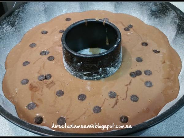Bizcocho de nesquik o cola cao - Preparación paso 3