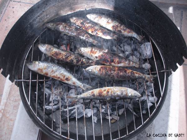 Sardinas asadas a la barbacoa - Preparación paso 3