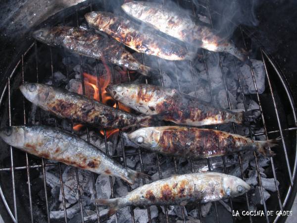 Sardinas asadas a la barbacoa - Preparación paso 4
