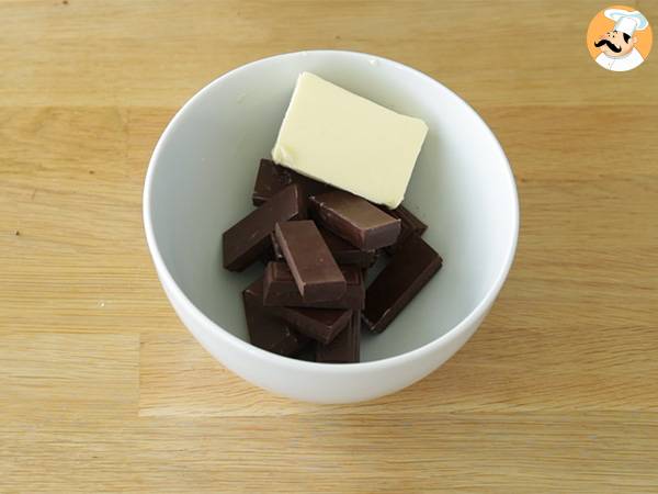 Rosas del desierto con chocolate - Preparación paso 1