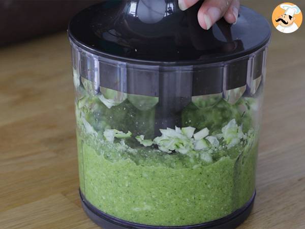 Bizcochitos de calabacin y quesitos - Preparación paso 2