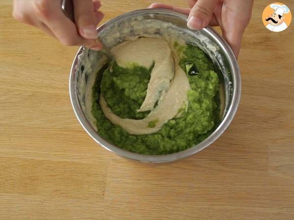 Bizcochitos de calabacin y quesitos - Preparación paso 3