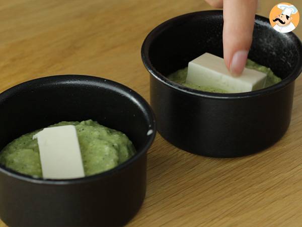 Bizcochitos de calabacin y quesitos - Preparación paso 4