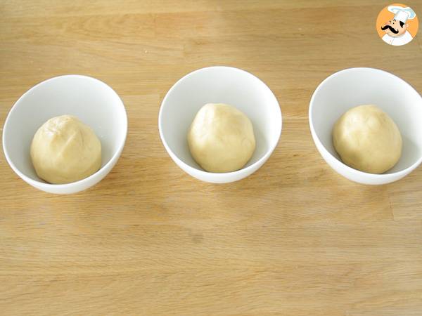 Galletas bicolor rojo y amarillo - Preparación paso 2