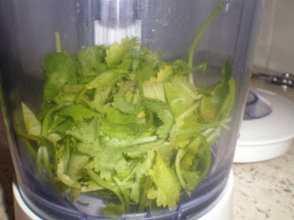 ARROZ CON CILANTRO - Preparación paso 1