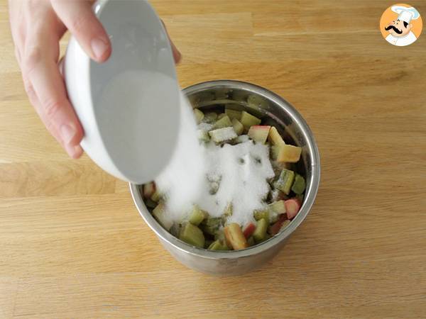 Tartaleta de ruibarbo a la antigua - Preparación paso 1