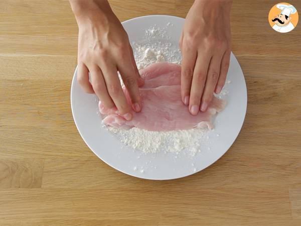 Cordon bleu, san jacobos jamon y queso - Preparación paso 1