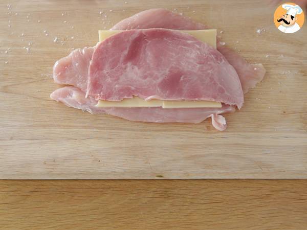 Cordon bleu, san jacobos jamon y queso - Preparación paso 2