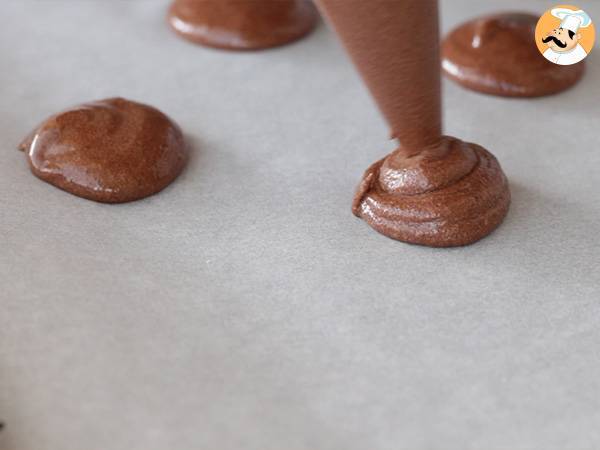 Macarons de chocolate, receta y consejos - Preparación paso 5