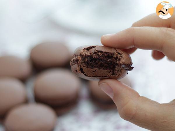 Macarons de chocolate, receta y consejos - Preparación paso 8