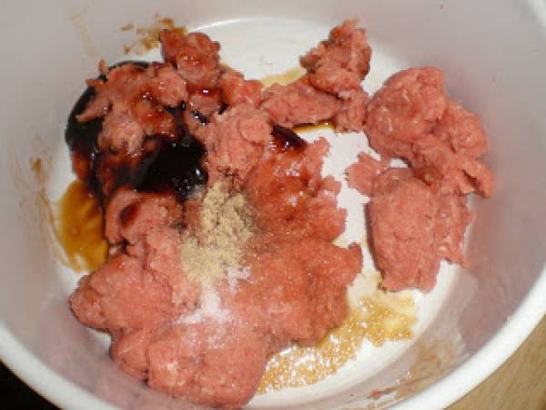 Shumai, o dim sum. Empanadillas chinas - Preparación paso 5