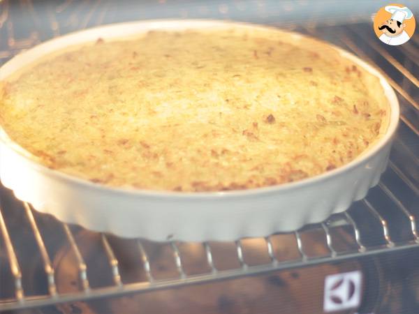 Tartaleta de puerro sabrosa al vino - Preparación paso 5