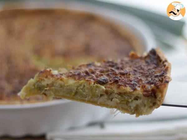 Tartaleta de puerro sabrosa al vino - Preparación paso 6