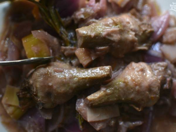 Alcachofas en escabeche - Preparación paso 1