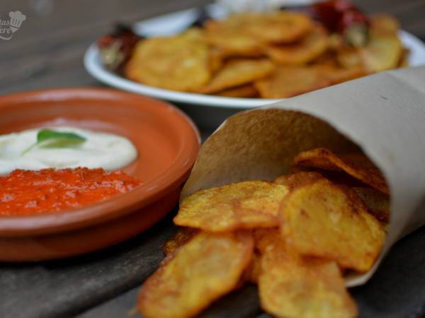 Patatas fritas aliñadas - Preparación paso 2
