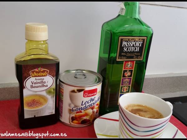 Baileys o crema de whisky - Preparación paso 1