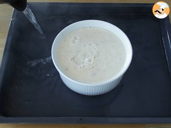 Megaflan de huevo y vainilla - Preparación paso 4